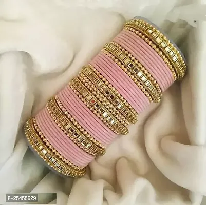 Bangles Twinkling Glittering Bracelet  Bangles (Set Of More Than 10 Bangles) For Women And Girls.-thumb0