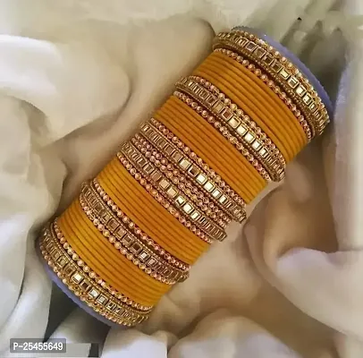 Bangles Twinkling Glittering Bracelet  Bangles (Set Of More Than 10 Bangles) For Women And Girls.-thumb0