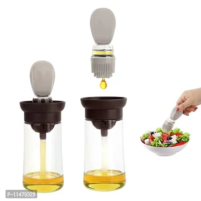 Buy WOBILOO Glass Olive Oil Dispenser Bottle With Silicone Brush 2