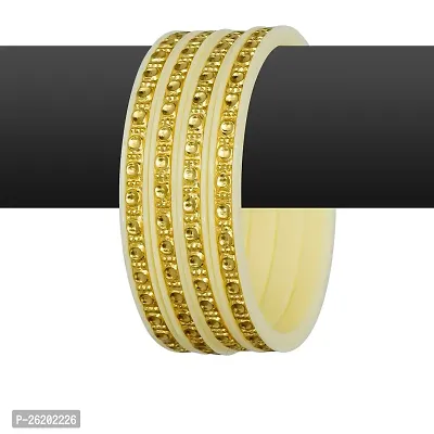 Joies Fashions Micro Plating Gold Plated Bangles Set (Pack of 4 Bangles)-thumb2