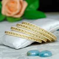 Joies Fashions Micro Plating Gold Plated Bangles Set (Pack of 4 Bangles)-thumb3