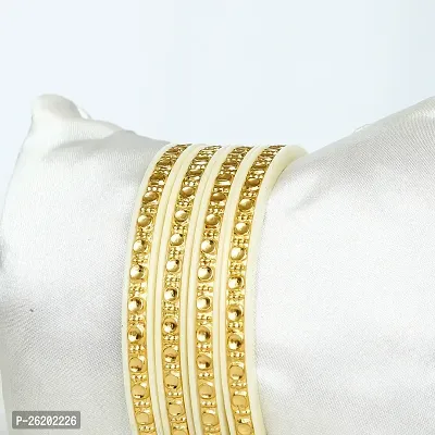 Joies Fashions Micro Plating Gold Plated Bangles Set (Pack of 4 Bangles)-thumb5