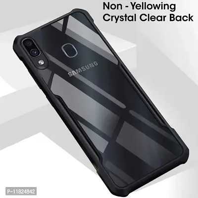 Aertoxx Samsung Galaxy A20 / A30 / M10s Back Cover (Transparent Black Bumper)-thumb3