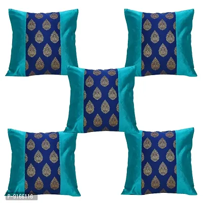 Stylish Silk Cushion Cover 12x12 (Pack Of 5)