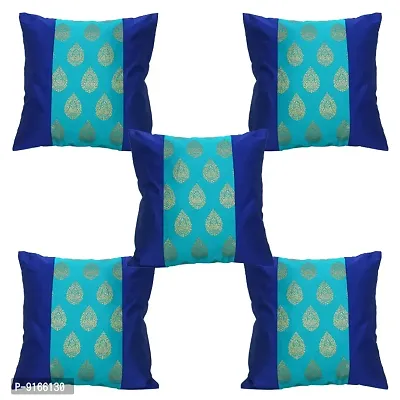 Stylish Silk Cushion Cover 12x12 (Pack Of 5)