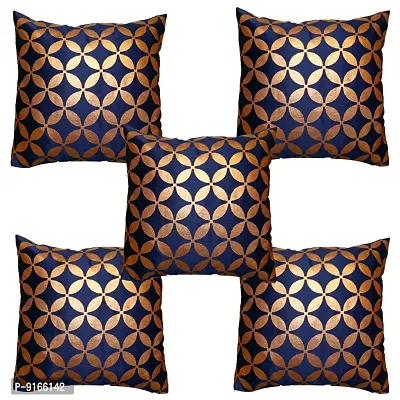 Stylish Silk Cushion Cover 12x12(Pack Of 5)