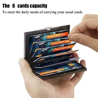 Stylish Fancy Designer Metal Solid Card Holder For Men-thumb2