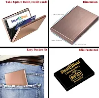 Stylish Fancy Designer Metal Solid Card Holder For Men-thumb2