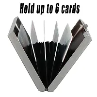 Stylish Fancy Designer Metal Solid Card Holder For Men-thumb1