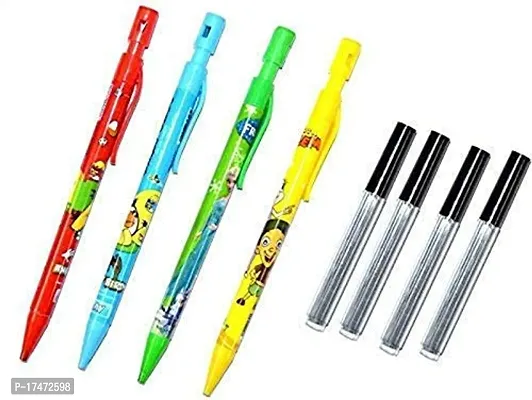2mm Mechanical Pencil with Lead Pencil (Set of 4, Multicolor)