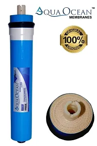 AquaOcean Super 100 GPD RO Membrane 13 Layer Imported Membrane Work 1500-2000 TDS Rijection 96% Flow 20-22 Liter For Ro water purifier filter All Type Home And Kitchen  All Domestic RO Used(Blue)-thumb2