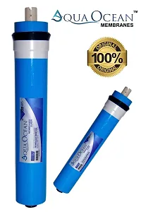 AquaOcean Super 100 GPD RO Membrane 13 Layer Imported Membrane Work 1500-2000 TDS Rijection 96% Flow 20-22 Liter For Ro water purifier filter All Type Home And Kitchen  All Domestic RO Used(Blue)-thumb1