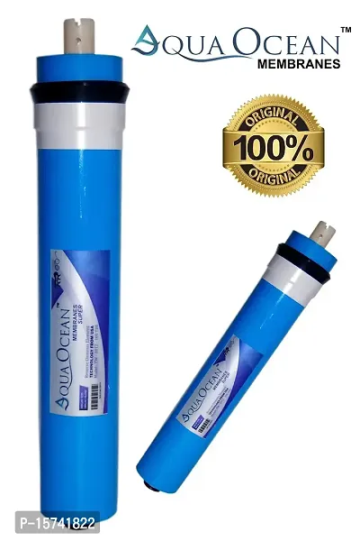 AquaOcean Super 100 GPD RO Membrane 13 Layer Imported Membrane Work 1500-2000 TDS Rijection 96% Flow 20-22 Liter For Ro water purifier filter All Type Home And Kitchen  All Domestic RO Used(Blue)-thumb2