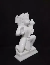HANUMAN JI Statue / Murti/ Idol 5inch(8CM)(white,marble)-thumb1