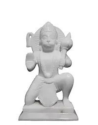 HANUMAN JI Statue / Murti/ Idol 5inch(8CM)(white,marble)-thumb2