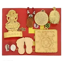 Laxmi Kuber Dhan Varsha Yantra and Shri Chalisa Diwali Poojan with MahaLaxmi for Wealth , Power , Money , Good Luck  - Pooja / Poojan Kit Book Home  Office-thumb2