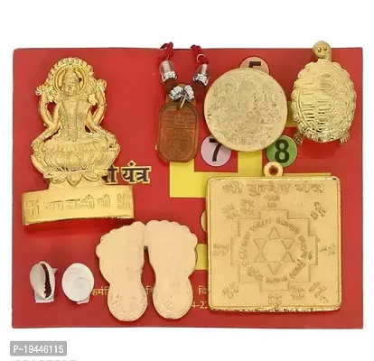 Laxmi Kuber Dhan Varsha Yantra and Shri Chalisa Diwali Poojan with MahaLaxmi for Wealth , Power , Money , Good Luck  - Pooja / Poojan Kit Book Home  Office-thumb3