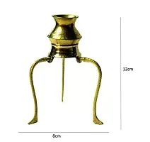 brass plate with shivling stand and trishul Puja Articles-thumb2