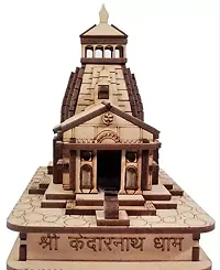 Kedarnath Temple in Wood 3D Model Miniature Hand Crafted with Double side tap  height 8cm  from haridwar-thumb1