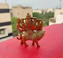 Pure Brass Durga MATA Murti Durga Maa Idol Sherawali MATA Murti For Navratri Diwali Pooja-thumb2
