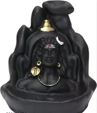 Lord Shiva Adiyogi Shiva Backflow Smoke Fountain Incense Holder Burner With 51 Smoke Backflow Scented Cone Incenses For Car Dashboard Temple Shivratri Saawan Pooja Directly From Haridwar Shiv-nagri-thumb1