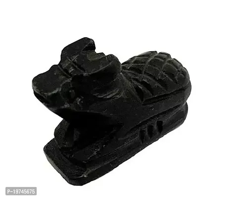 Marble Stone Shivling Nandi for Pooja Nandi Pindi Marble Nandi Idol  7 cm Shiva shivalingam Home Shiva Linga Black shivlinga Office Trishul H - 11.5 cm-thumb3