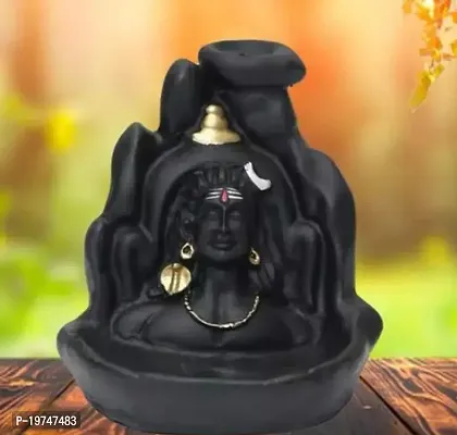 Mahadev, Shiv Shankara Backflow Cone Incense Holder Decorative Showpiece with 50 Smoke BnteIncenses For Shivratri Saawan Pooja-thumb3