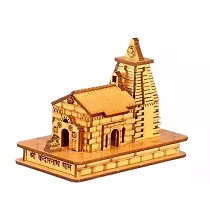 Lord Shiva Shri Kedarnath Temple in Wood 3D Model Miniature Hand Crafted Idols  Figurines-thumb1