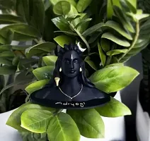 Adiyogi Shiva Statue For Car Dashboard Table Decor Idol Decorative Showpiece - 12 cm  (Resin, Black)-thumb2