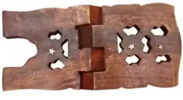 Wooden Brown Rehal  (Width (Open) = 10 cm : Height (Open) = 10 cm)-thumb1