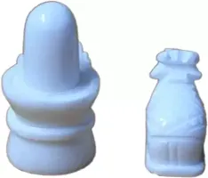 WHITE MARBEL NANDI WITH SHIVLING D5S1D5SSHOP-thumb1