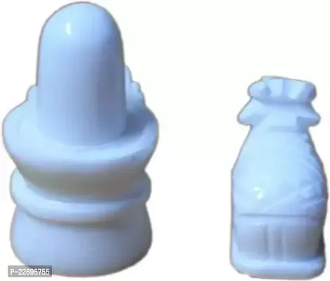 WHITE MARBEL NANDI WITH SHIVLING D5S1D5SSHOP-thumb2