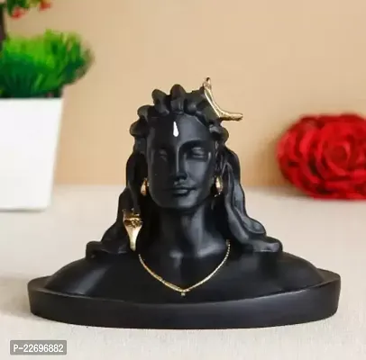 ADIYOGI Adiyogi Decorative Showpiece - 11 cm  (Polyresin, Black)-thumb0