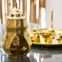 Akhand Diya Brass kapoor Oil Lamp Brass Table Diya  (Height: 6 inch)-thumb2