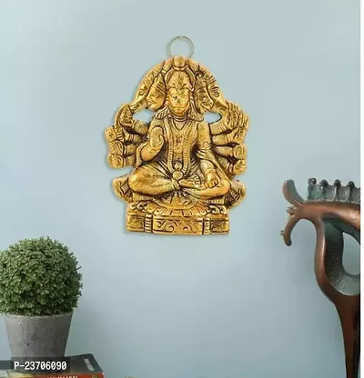 Panchmukhi Hanuman ji Murti/Bajrangbali Idol for Wall Hanging and Gifts Decorative Showpiece-thumb0