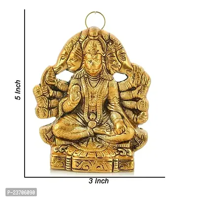 Panchmukhi Hanuman ji Murti/Bajrangbali Idol for Wall Hanging and Gifts Decorative Showpiece-thumb2