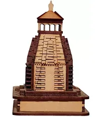 KEDARNATH TEMPLE Decorative Showpiece - 3 cm  (Wood, Brown)-thumb2