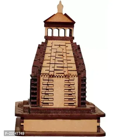 KEDARNATH TEMPLE Decorative Showpiece - 3 cm  (Wood, Brown)-thumb3