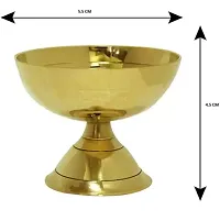 Diya Lamp Akhand Diya for Pooja and Diwali Brass Table Diya  (Height: 2.3 inch)-thumb1