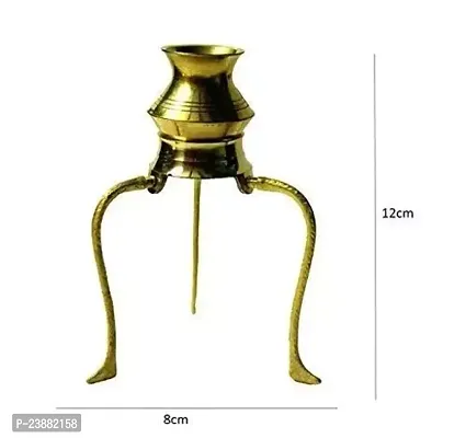 brass plate with shivling stand and trishul Puja Articles-thumb3