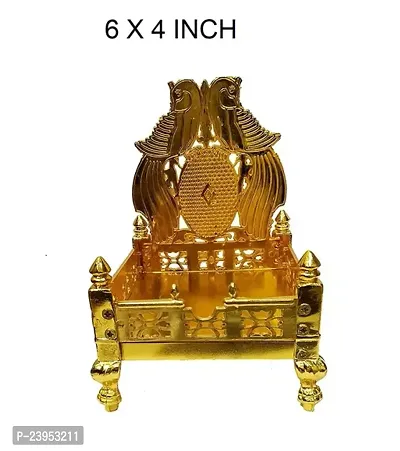 Metal Golden Singhasan for God Idol, Pooja, Home Decor,-thumb0