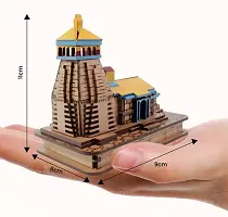 Kedarnath 3D Wood Tempal in Color for Home-thumb1