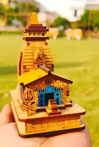 Kedarnath 3D Wood Tempal in Color for Home-thumb2