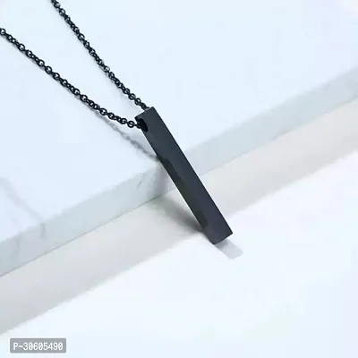 Fashionable Bar Pendant With Chain For Men-thumb0