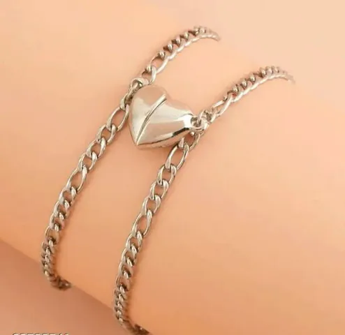 Friendship Day Special Silver Alloy Bracelet