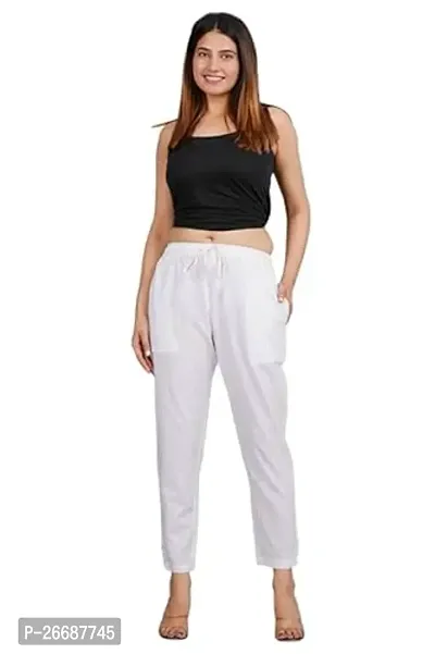 Women Cotton Regular Fit Casual Wear Trouser-thumb0