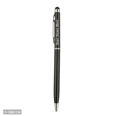 Aarohi Enterprise Personalized Stylus Metal Pen with Name Engraved Pen, Best for Gift, Name Printed Pen, with Free Classic Box (Pack of 1 Pen) Black-thumb2