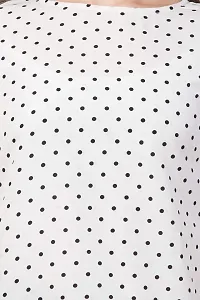 Jollify Women's Printed 3/4 Sleev Casual top(White)-thumb4