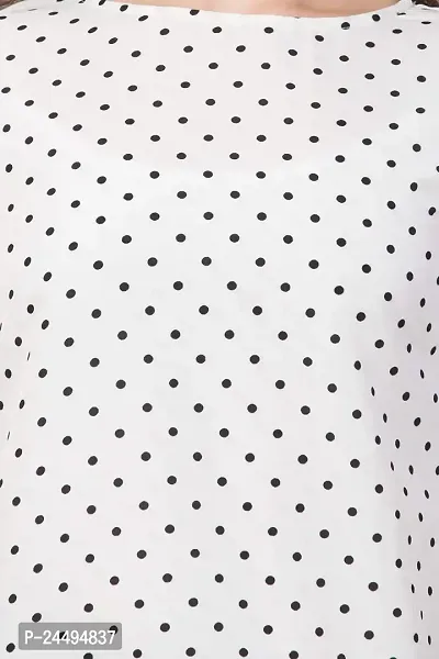 Jollify Women's Printed 3/4 Sleev Casual top(White)-thumb5