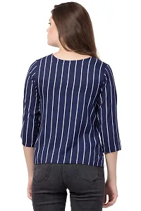 Jollify Women's Top (JFT069-04BLUEWHTLINE_S_Blue_Small)-thumb4